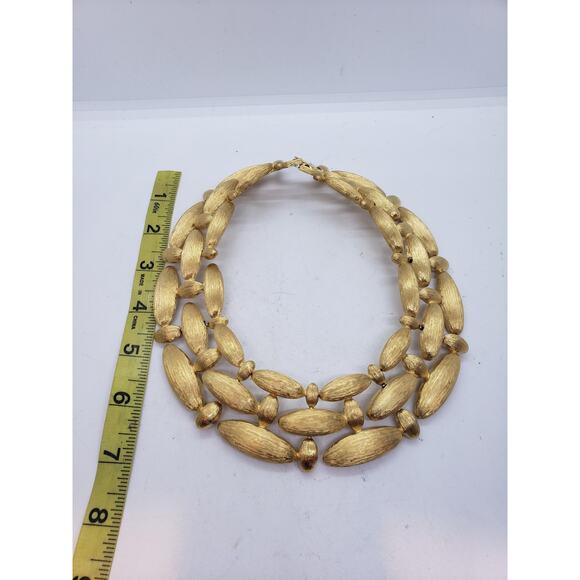 Vintage Givenchy Choker 1980s Chunky Textured RARE HTF Necklace - Picture 9 of 12